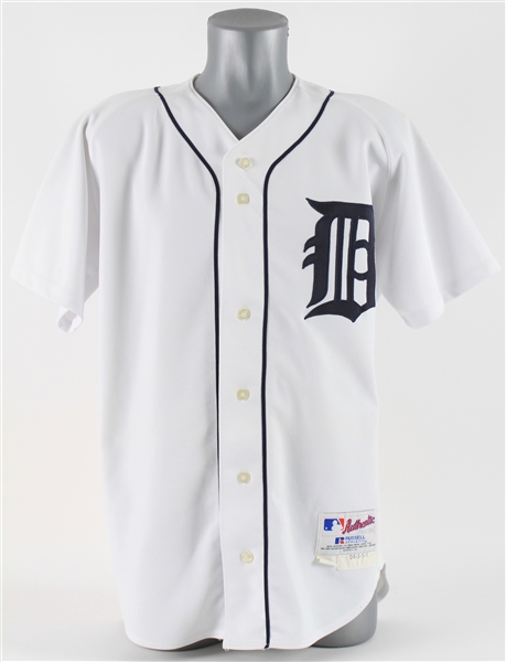2004 Alan Trammell Detroit Tigers Signed Game Worn Home Jersey (MEARS LOA/JSA/MLB Hologram)