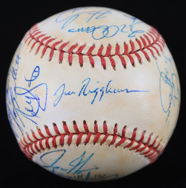1995 Chicago Cubs Team Signed ONL Coleman Baseball w/ 25+ Signatures Including Mark Grace, Sammy Sosa, Luis Gonzalez & More (*Full JSA Letter*)