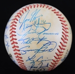 1995 Chicago Cubs Team Signed ONL Coleman Baseball w/ 25+ Signatures Including Mark Grace, Sammy Sosa, Luis Gonzalez & More (*Full JSA Letter*)