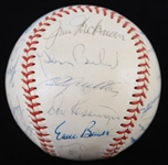 1970 Chicago Cubs Team Signed ONL Feeney Baseball w/ 23 Signatures Including Leo Durocher, Ernie Banks, Fergie Jenkins & More (*Full JSA Letter*)