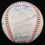 1970 Chicago Cubs Team Signed ONL Feeney Baseball w/ 23 Signatures Including Leo Durocher, Ernie Banks, Fergie Jenkins & More (*Full JSA Letter*)
