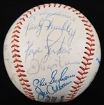 1970 Chicago Cubs Team Signed ONL Feeney Baseball w/ 23 Signatures Including Leo Durocher, Ernie Banks, Fergie Jenkins & More (*Full JSA Letter*)