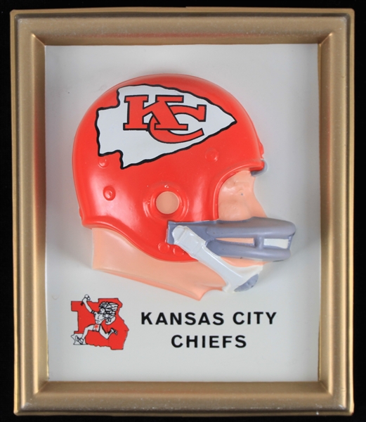 1965 Kansas City Chiefs 7.5" x 8.75" AFL Helmet Display