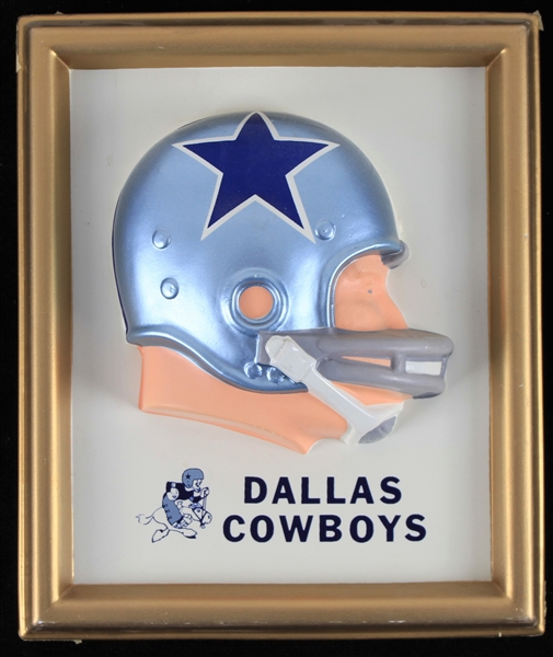 1965 Dallas Cowboys 7.5" x 8.75" Hall of Fame Helmet Display