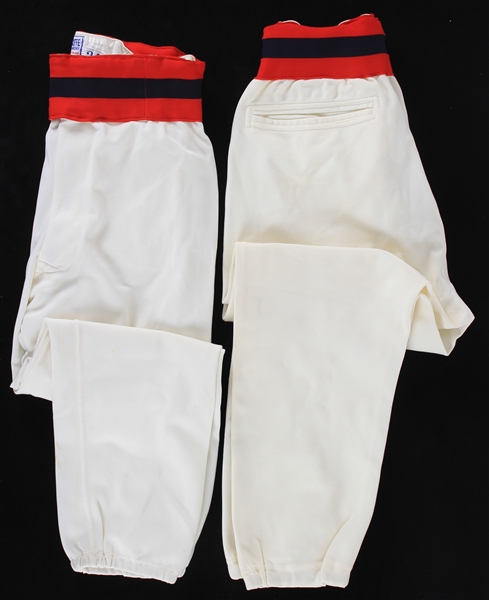 1975 Boston Red Sox Home Uniform Pants - Lot of 2 (MEARS LOA)