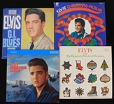 1970s Elvis Presley King of Rock N Roll Record Album Collection - Lot of 4