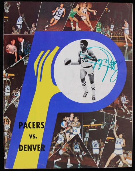 1970-71 Bob Netolicky Indiana Pacers Signed ABA Scored Game Program (JSA)