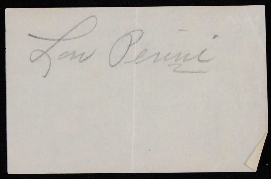 1952-55 Lou Perini George Crowe Boston/Milwaukee Braves Signed Cut (JSA)