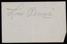 1952-55 Lou Perini George Crowe Boston/Milwaukee Braves Signed Cut (JSA)