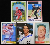 1950's-80's Signed Baseball Trading Card Collection - Lot of 11 w/ Phil Rizzuto, Billy Williams, Roy McMillan & More (JSA)