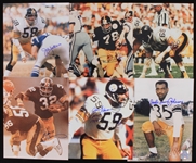 2000s Pittsburgh Steelers Signed 8" x 10" Photos - Lot of 6 w/ Jack Lambert, Franco Harris, John Henry Johnson & More (JSA)