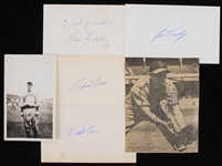 1950's-70's Baseball Signed Index Card & Cut Collection - Lot of 50 w/ Pee Wee Reese, Sam Rice, Tony Kubek, Don Larsen & More (JSA)