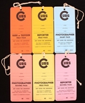 1970s Chicago Cubs Wrigley Field Reporter Photographer Radio TV Passes - Lot of 6