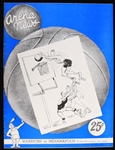1949 Philadelphia Warriors Indianapolis Olympians Philadelphia Arena Game Program