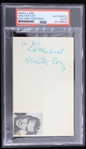 1962 Walter Coy The Searchers Signed 3" x 5" Index Card (PSA Slabbed)