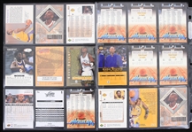 1990's-2010's Kobe Bryant LeBron James Lakers/Cavaliers Basketball Trading Cards - Lot of 18