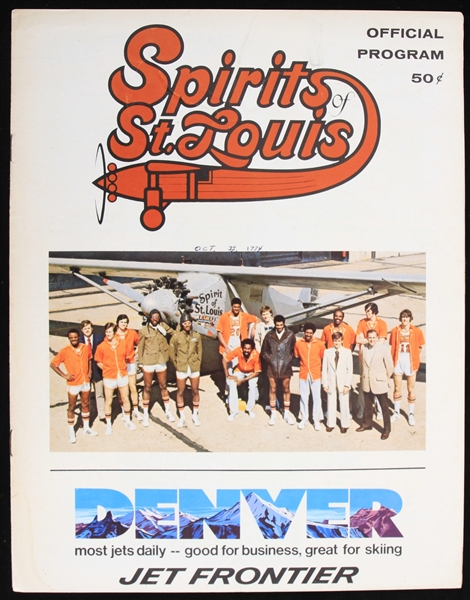 1974 Spirits of St. Louis New York Nets St. Louis Arena ABA Game Program 