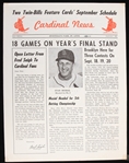 1951 St. Louis Cardinals Cardinals News Newsletter