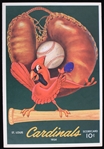 1954 St. Louis Cardinals Milwaukee Braves Busch Stadium Scored Scorecard