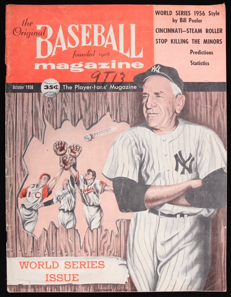 1956 The Original Baseball Magazine World Series Issue