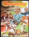 1970 Washington Senators RFK Stadium Game Program