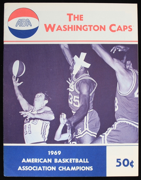 1969-70 Washington Caps Pittsburgh Pipers ABA Game Program