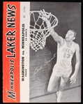 1950 Minneapolis Lakers Washington Capitols Game Program (George Mikan vs Brother Ed)