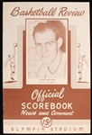 1946-47 Detroit Falcons Providence Steam Rollers Olympia Stadium Game Program