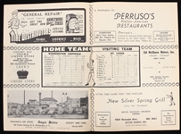 1947 Washington Capitols St. Louis Bombers Uline Arena Scored Game Program