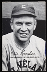 1919-26 Tris Speaker Cleveland Indians 3.25" x 5.5" Exhibit Card