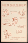 1939 Bob Feller Cleveland Indians How To Throw The Inshoot Goudey Premium