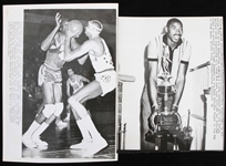 1960-65 Wilt Chamberlain Philadelphia Warriors Wire Photos - Lot of 2