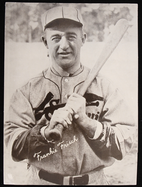 1930s Frankie Frisch St. Louis Cardinals 5.5" x 7.5" Facsimile Signed Photo