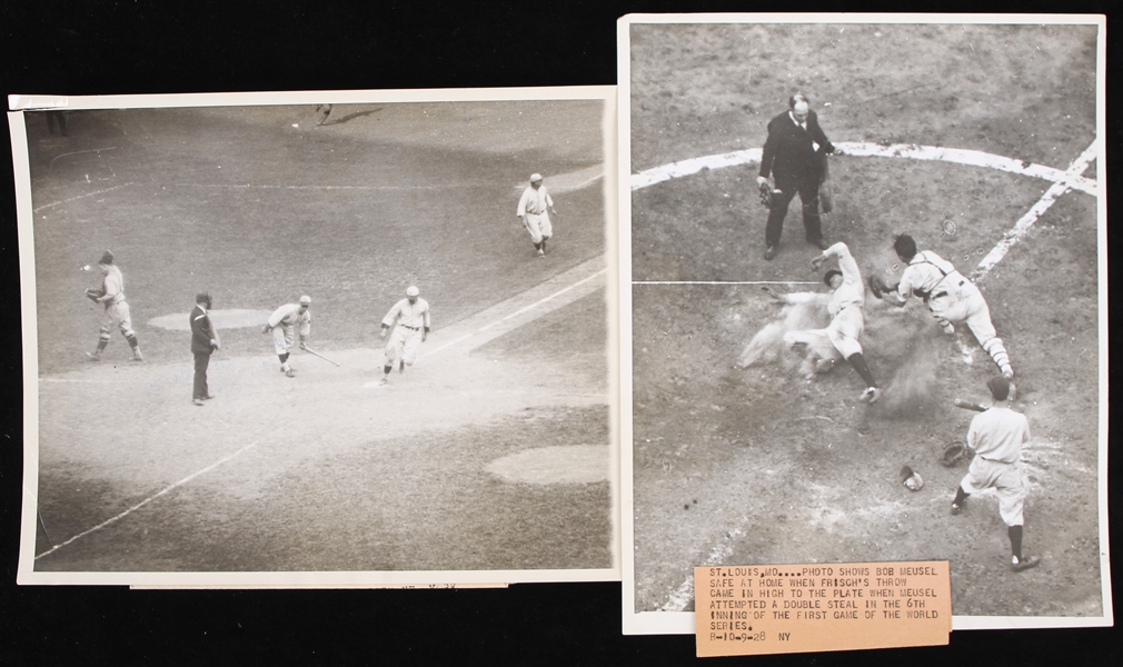 1923-28 Baseball 8" x 10" Original Photos - Lot of 2