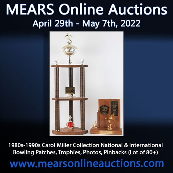1980s-1990s Carol Miller Collection National & International Bowling Patches, Trophies, Photos, Pinbacks (Lot of 80+) w/ 10K White Gold 298 Game Ring