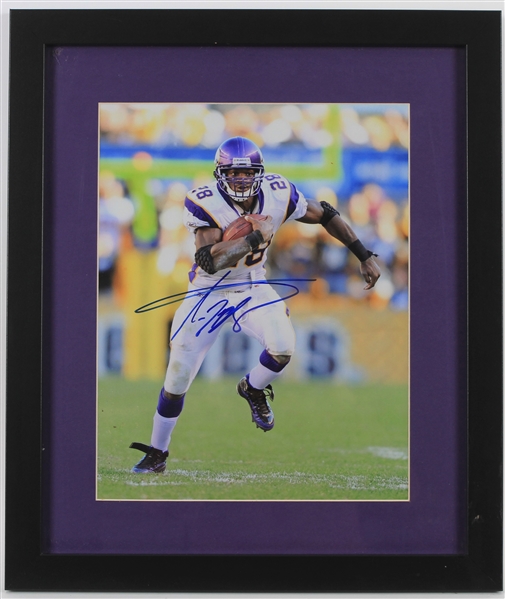 2007-2016 Adrian Peterson Minnesota Vikings Signed 11x14 Framed Photo (JSA)
