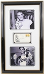 1969 Sandy Koufax Los Angeles Dodgers Signed Envelope and 17x29 Framed Photos (JSA)
