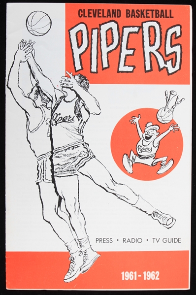 1961-62 Cleveland Pipers ABL Press Radio TV Guide