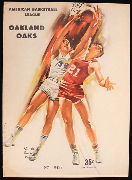 1962-63 Oakland Oaks American Basketball League ABL Game Program