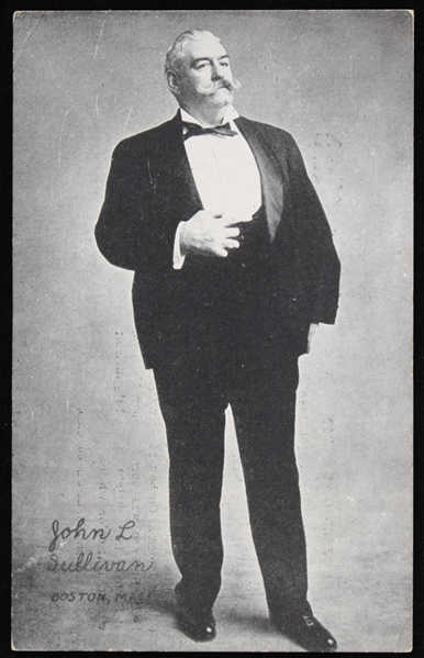 1921 John L. Sullivan World Heavyweight Champion 3.25" x 5.25" Postcard 