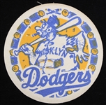 1950s Brooklyn Dodgers 5" Dem Bums Circular Patch