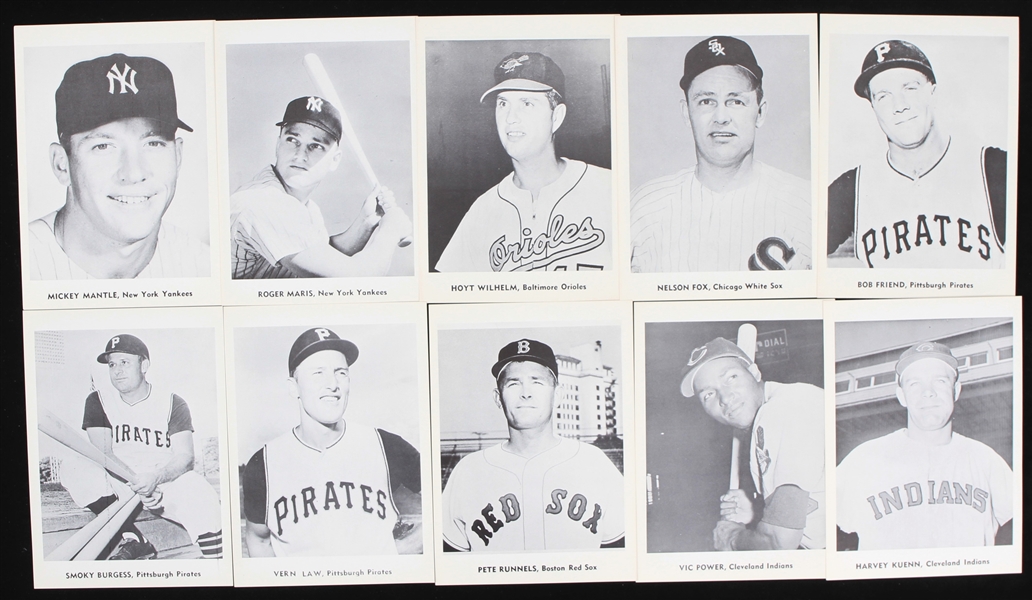 1960s Baseball Player 5" x 7" Photo Pack Photos - Lot of 18 w/ Mickey Mantle, Roger Maris, Eddie Mathews & More   