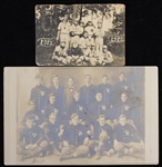 1900s-10s Baseball & Football Original Team Photos - Lot of 2