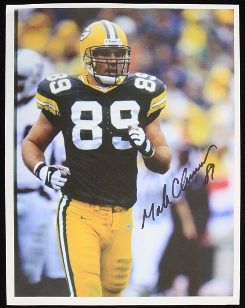 1990s Mark Chmura Green Bay Packers Signed 8.5" x 11" Printed Photo