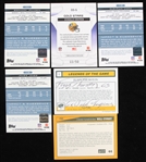 1990's-2000's Green Bay Packers Football Trading Cards - Lot of 6 w/ Fuzzy Thurston Signed, Donald Driver Jersey & More 