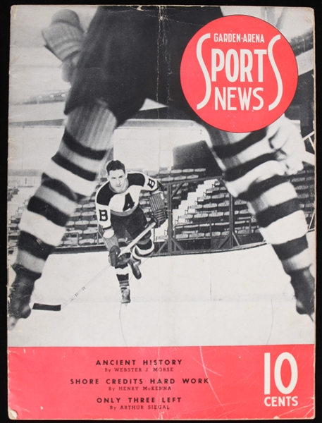 1938-39 Boston Bruins Olympics Boston Garden Sports News Program