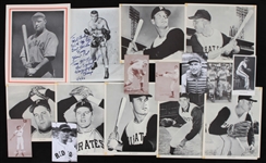 1910's-70's Baseball Memorabilia Collection - Lot of 40+ w/ Photos, Postcards, Exhibit Cards & More