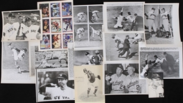 1910's-70's Baseball Memorabilia Collection - Lot of 40+ w/ Photos, Postcards, Exhibit Cards & More