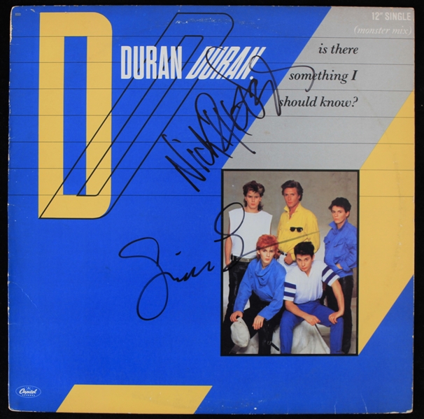 1983 Nick Rhodes Duran Duran Signed Is There Something I Should Know Record Album (JSA)