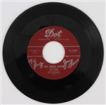 1956 Jim Lowe Signed The Green Door 7" Record (JSA)